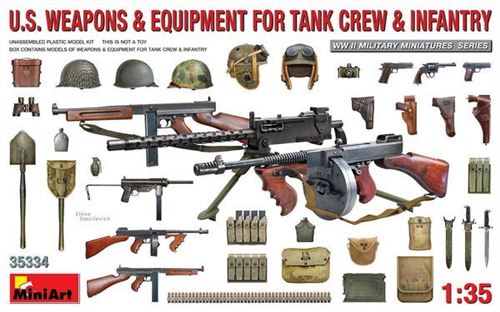 U.s. Weapons & Equipment For Tank Crew & Infantry - 1:35e - Miniart