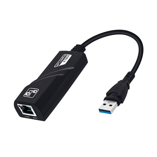 Adaptateur USB Ethernet Gigabit USB 3.0 vers RJ45 à 1000 Mbps Compatible  avec Switch, pour ordinateur