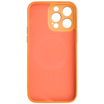 Coque silicone Apple MagSafe pour iPhone 14 cristal : prix, avis,  caractéristiques - Orange