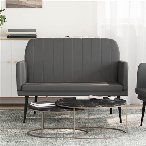 vidaXL - Banc - Similicuir - Gris - 107x80x81 cm - Image 3