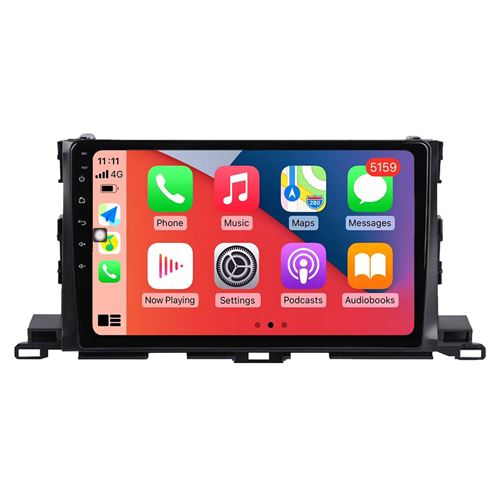 Autoradio Multimédia RoverOne CarPlay Android Auto GPS pour Toyota Highlander 2015 - 2018