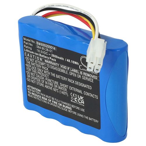 Vhbw Batterie compatible avec Gardena R100Li, R130Li, R160Li 2016, R160Li 2017 robot tondeuse (2600mAh, 18,5V, Li-ion)