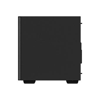 DeepCool MACUBE 110 - Tour - mini ITX / micro ATX - panneau latéral fenêtré (verre trempé) - pas d'alimentation (ATX / PS/2) - noir - USB/Audio - 1