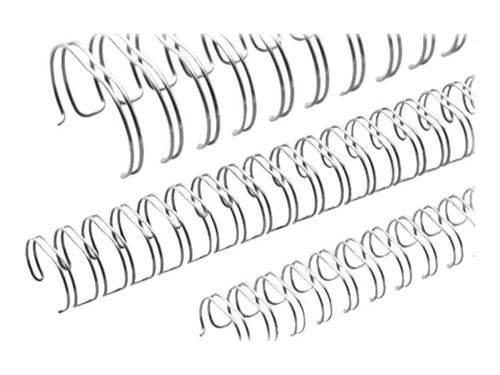 Renz - 6.9 mm - 23 anneaux - A4 (210 x 297 mm) - 45 feuilles - argent transparent - 100 unités fil de ligature - pour Office line 2:1 eco 360 comfort, eco S 360