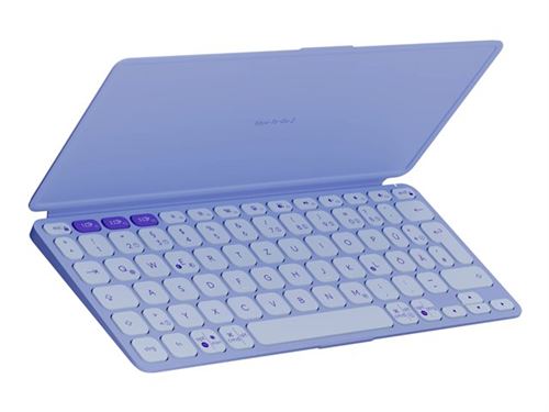 Logitech Keys-To-Go 2 - Clavier - couvercle intégré - sans fil - Bluetooth LE - QWERTZ - Allemand - lilas