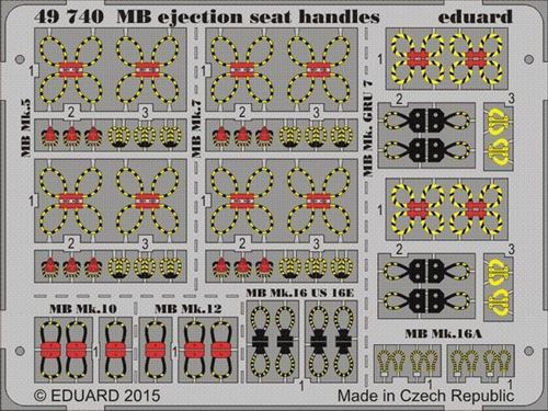 Mb Ejection Seat Handles - 1:48e - Eduard Accessories