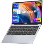 Ordinateur Portable ACEMAGIC 15,6'' FHD 16 Go DDR4 512 Go SSD avec Windows 11 Pro argenté