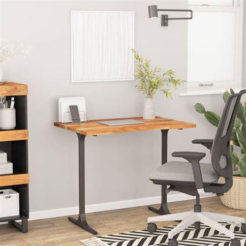 vidaXL Dessus de bureau 90x50x2,5cm rectangulaire bois massif d'acacia