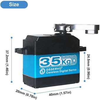 YUNIQUE Servomoteur DS3230 PRO 30kg 6V – 180°, Engrenages Métal, Étanche – Pour RC Baja 1/10, Robotique