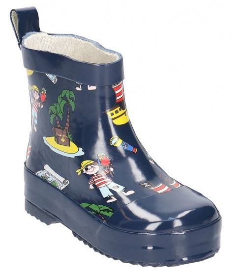 Playshoes bottes de pluie courtes pirates bleu foncé taille 20