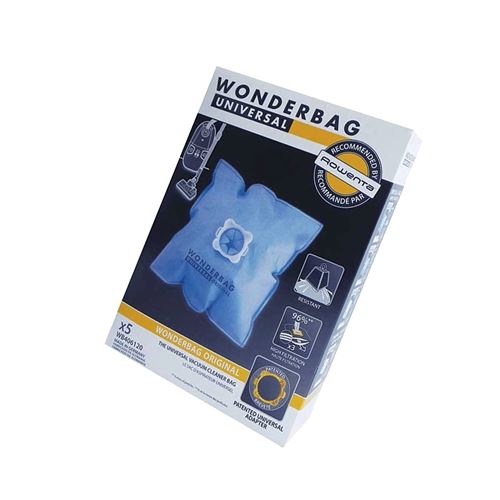 Boîte de 5 sacs microfibres WONDERBAG Aspirateur WB4061 ROWENTA, MOULINEX, CALOR - 44510