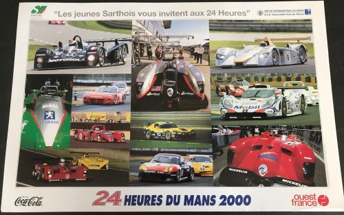 24H du Mans - 2000 - Porsche / Peugeot - AFFICHE