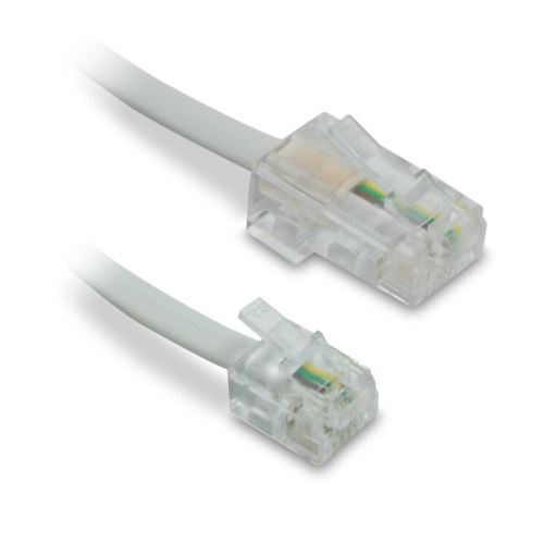 METRONIC Câble téléphone Ethernet RJ11/RJ45 mâle/mâle 3 m 495227