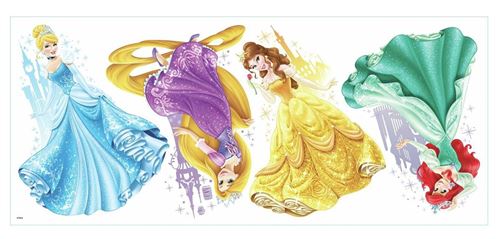 RoomMates stickers muraux Disney Princesses & Châteaux vinyle 4 pièces