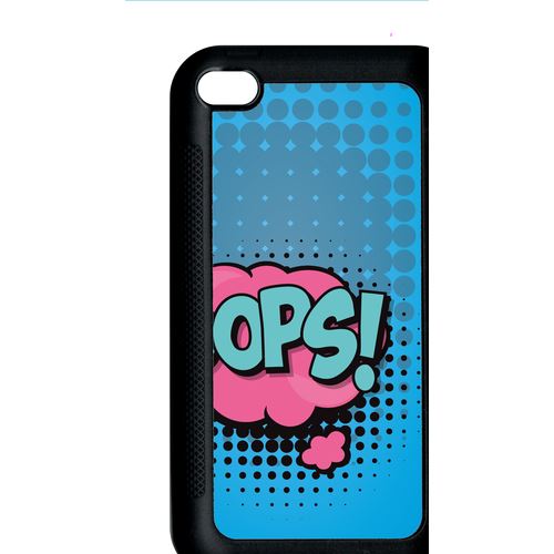 Coque Apple Ipod Touch 4 Oops Fond Bleu