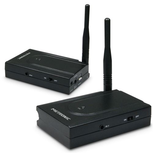 Metronic 475368 Transmetteur vidéo 1 source 5.8 GHz Noir