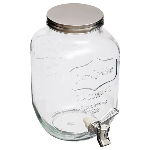 Temu Transparent Distributeur De Boisson 4L En Verre - Image 2