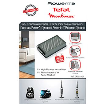 Accessoire Aspirateur SEB - Filtre de sortie d'air Haute Filtration POWERLINE EXTREME - ZR903501