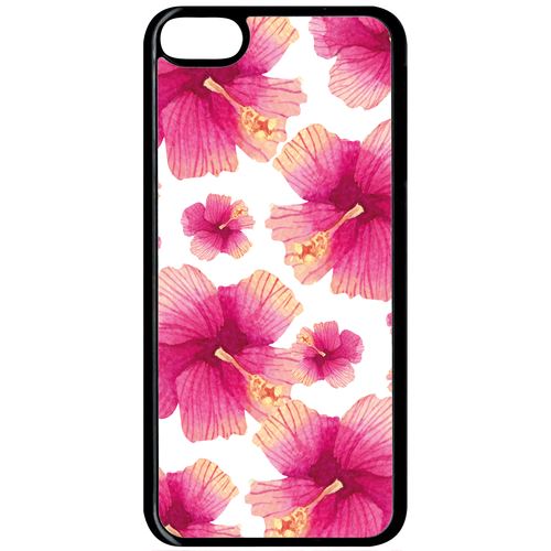 Coque Apple Ipod Touch 6 Hibiscus Fond Blanc