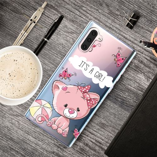 Coque en TPU impression de motifs clair c'est une fille pour votre Samsung Galaxy Note 10