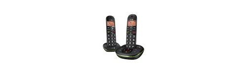 DORO PhoneEasy 105wr Duo - téléphone sans fil - système de répondeur avec ID d'appelant + combiné supplémentaire