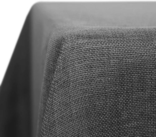 Deconovo Nappe Tissu Exterieur Rectangulaire Effet Lin Anti-tâche Imperméable de Salle 137x200cm Gris Clair