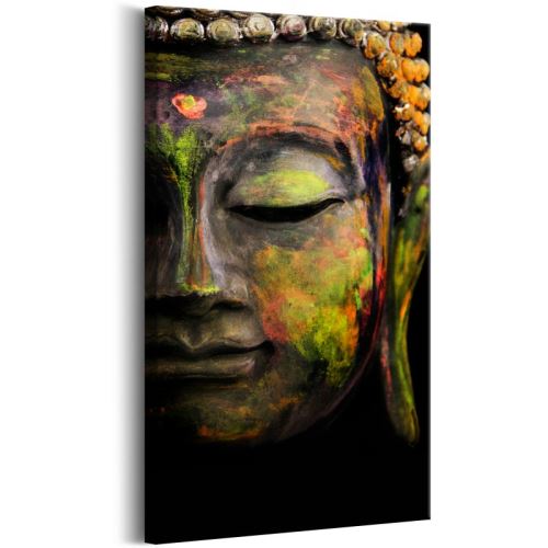 Tableau - Buddha's Face .Taille : 40x80