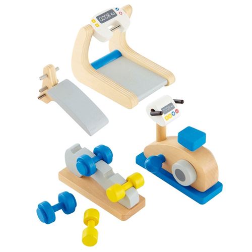 Jeu d'imitation enfant jeux jouets Salle de fitness pour maison de poupée