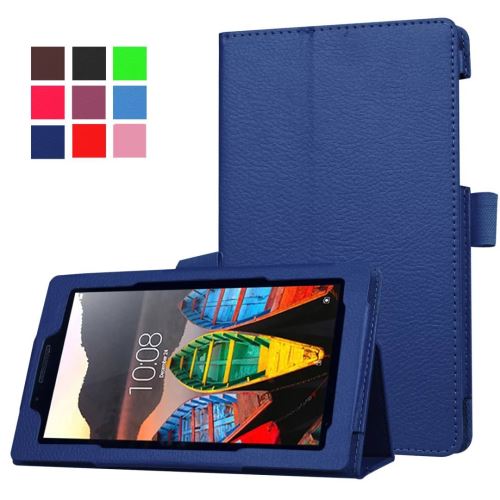 Étui en PU antichoc durable pour LENOVO TAB3 7 Essential 710F - Bleu