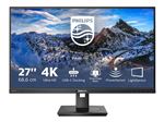 Philips P-line 279P1 - Écran LED - 27" - 3840 x 2160 4K @ 60 Hz - IPS - 350 cd/m² - 1000:1 - 4 ms - 2xHDMI, DisplayPort, USB-C - haut-parleurs - texture noire