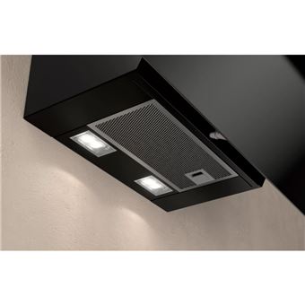 hotte décorative murale 90cm 60db b 399m3/h inox/verre - d85iee1s0