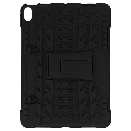 Coque pour iPad Air 2020 Protection Bi-matière avec Béquille Support Noir