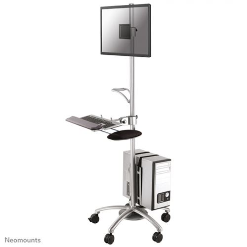 Newstar Argent Chariot Pour Pc/Moniteur Neomounts Fpma-Mobile1800 25,4 Cm (10) - 68,6 Cm (27) Inclinable, Mobile - Image 1