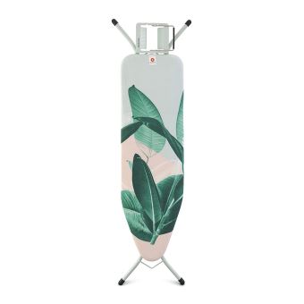 Housse De Table à Repasser Brabantia - 124x38cm - 100% Coton Avec Mousse - Lavable - Pour Fers Vapeur