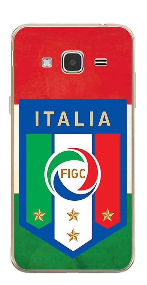 Coque TPU gel souple Samsung Galaxy J3 (2016) design Foot Italie fond drapeau