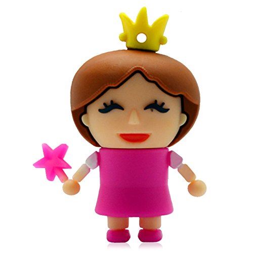 818-TEch No31500030016 Hi-Speed 2.0 clé USB 16Go drôle princesse princesse 3D coloré