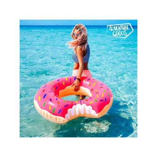 Flotteur Gonflable Beignet Rose Adventure Goods