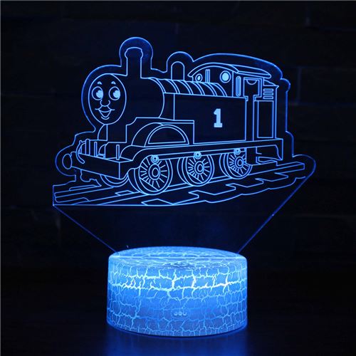 Stack - Lampe 3D Tactile pour Enfant - Veilleuse Voiture - 7 Couleurs avec Télécommande - Image 2