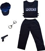 Déguisement enfant Cesar Policier 3-5 ans Noir