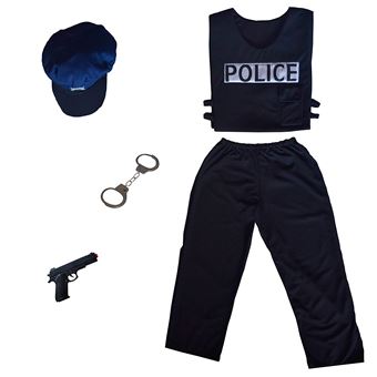 Déguisement enfant Cesar Policier 3-5 ans Noir