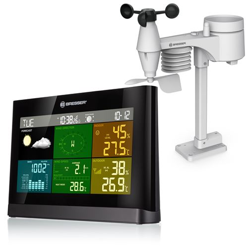 Bresser Centrale Météo 5-En-1 Comfort Avec Écran En Couleurs