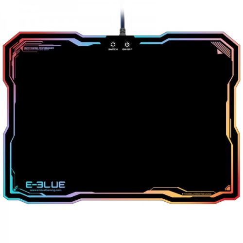 Tapis de souris Gamer avec rétro-éclairage RGB LED - E-BLUE - EMP013BKAA-IU