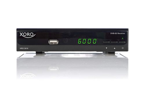 XORO hrs 2610 R&eacute;cepteur Satellite num&eacute;rique HDMI, p&eacute;ritel, USB 2.0, LAN, uni Cable (Noir) 