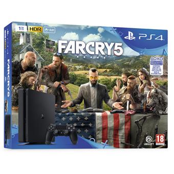 Pack Console Sony PS4 1 To Noir + Far Cry 5