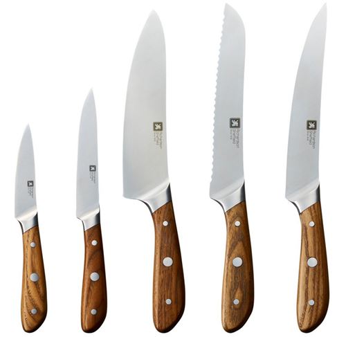 Laguiole Expression® - Bloc Aimanté de 5 Couteaux de cuisine - Couteau  d'office + couteau de cuisine + santoku + couteau de chef + couteau à  jambon - Acier inoxydable - Manche Pom : : Cuisine et Maison