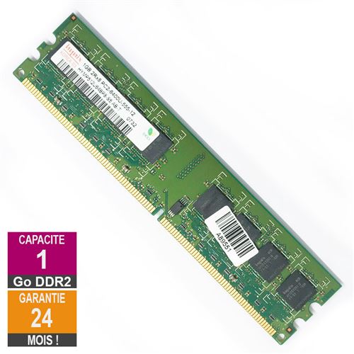 Barrette Mémoire 1Go Ram Ddr2 Hynix Hymp512U64Bp8-S5 Dimm Pc2-6400U 2Rx8