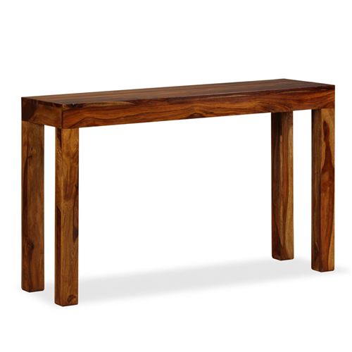 vidaXL Console tafel 120x35x75 cm massief sheeshamhout