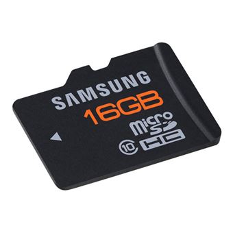 Carte memoire Samsung Micro SD 16 Go Class 10 Adaptateur Montage et connectique PC Achat prix fnac