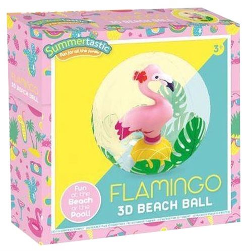 Summertastic ballon de plage Flamingo 3D30 cm vinyl