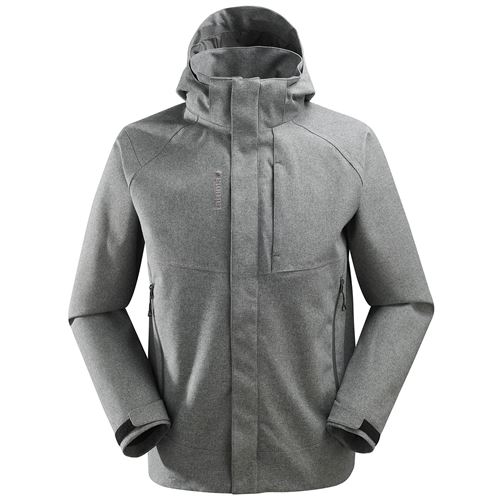 Veste de Randonnée Imperméable Track Zip-in Homme Heater Grey XXL